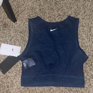 Nike Dark Blue Mesh Tank Top